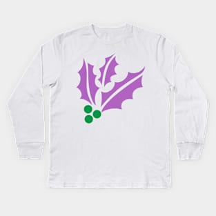 G1 Alternate December Holly symbol Kids Long Sleeve T-Shirt